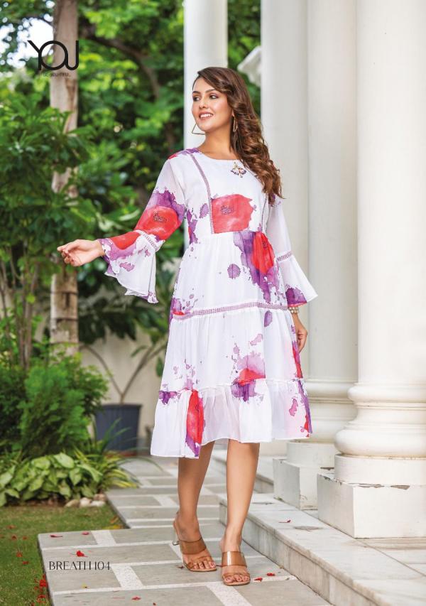 Wanna Breath Georgette Printed Trending Tunics Collection